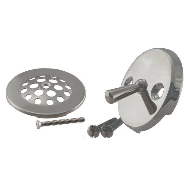 Westbrass Beehive Grid Tub Trim Grate W/ Trip Lever Faceplate in Stianless Steel D92-20